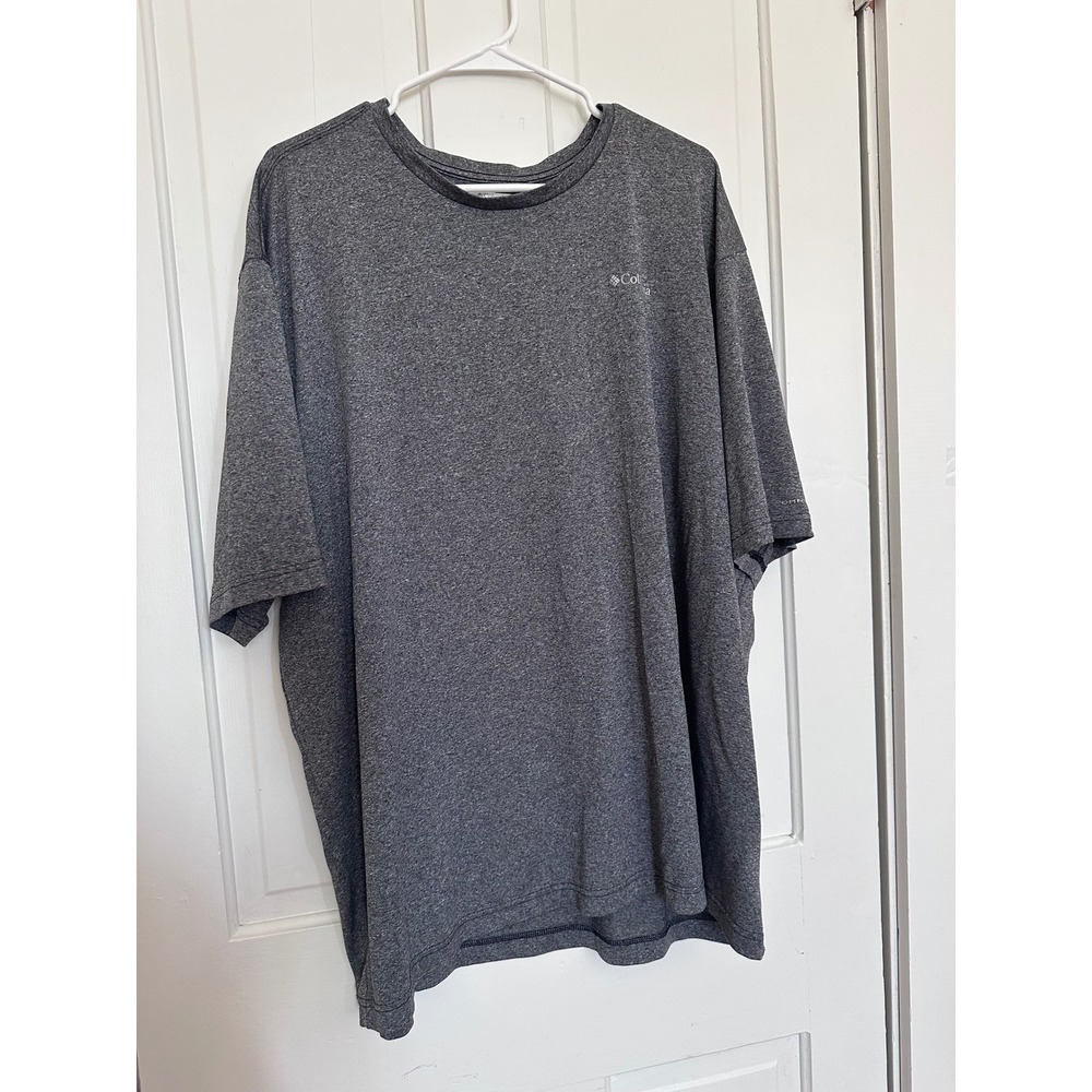 Columbia Mens Omni-Wick Short Sleeve T-Shirt Grey Regular Fit 4X XS0749-011